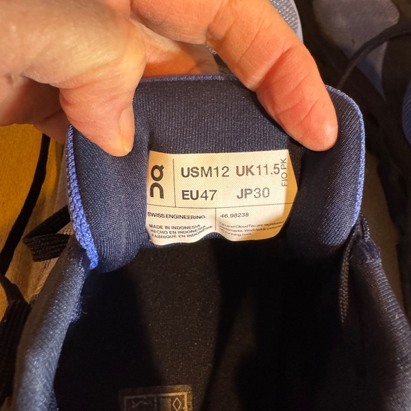 On  Running Cloudrunner Shale Cobalt Sneaker Shoe Size 12 main image 5